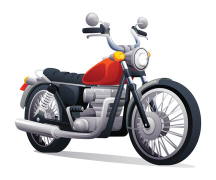 motorcycle bike vector image for post design	