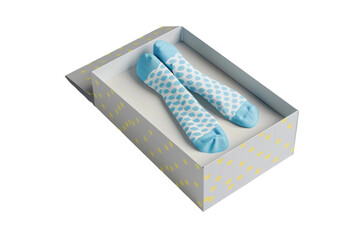 Cozy Comfort Sock Box Isolated on Transparent Background