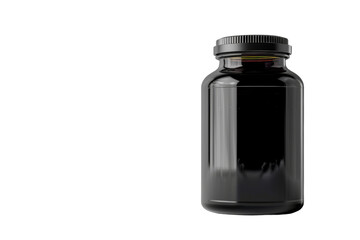 Sleek Supplement Bottle Isolated on Transparent Background