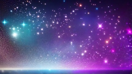 Abstract background with glowing particles and stars.  illustration for your design