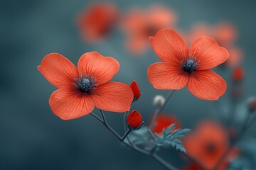 Gorgeous crimson flowers 