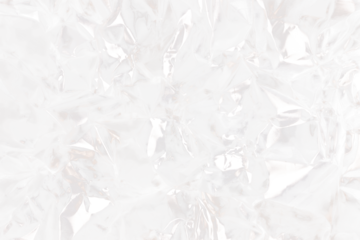 Filtro fotografico trasparente effetto foglio metallico alluminio piegato stropicciato in scala di grigio su sfondo trasparente