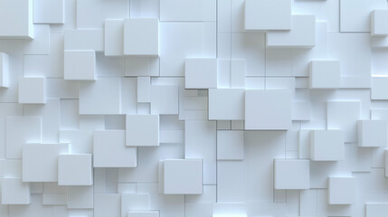 white rectangulartiling background, white acrylic material, in the style of opaque resin panels. OC Rendering. AI Generated