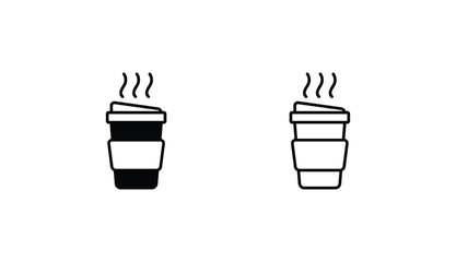 Cup icon design with white background stock illustration