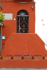 Terracotta Flower Pots at Adobe House Wall Capri Italy