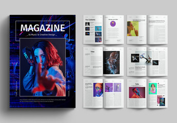Magazine Template Design Layout - obrazy, fototapety, plakaty