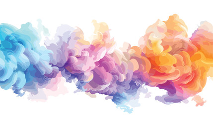 Colorful swirling dreams. Cloud background with abstr - obrazy, fototapety, plakaty