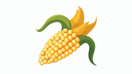 Corn icon for your project flat vector isolated on white