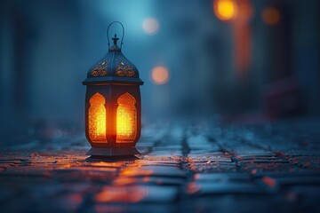 Holy month Ramadan ornamental lantern - obrazy, fototapety, plakaty