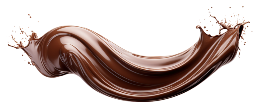 Chocolate splash cut out