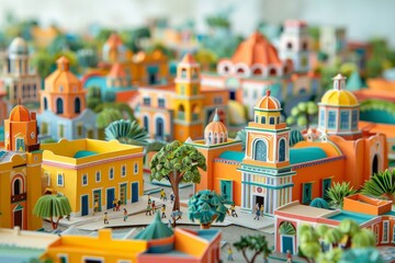 Origami Paper Town: Mérida's Serene Cultural Essence

