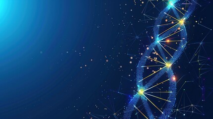 DNA structure, blur abstract background