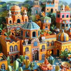 Origami Paper Town: Cinco de Mayo Historic Pride Essence

