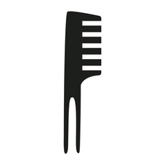 Hair comb icon vector. Hairstyle illustration sign. Barber shop symbol. Hairdresser logo.