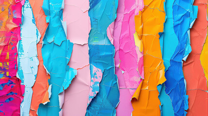 Collage of Torn Paper or Mixed Media Artwork Background