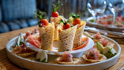 bruschetta with tomato and cheese
