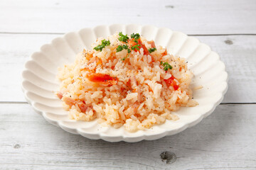 トマトの炊き込みご飯