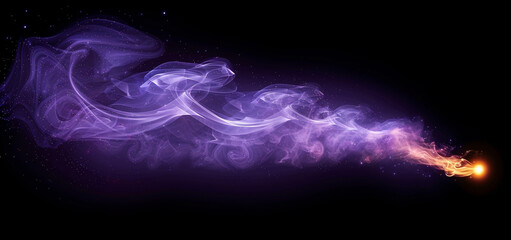 Purple and yellow explosion smoke isolated High quality - obrazy, fototapety, plakaty