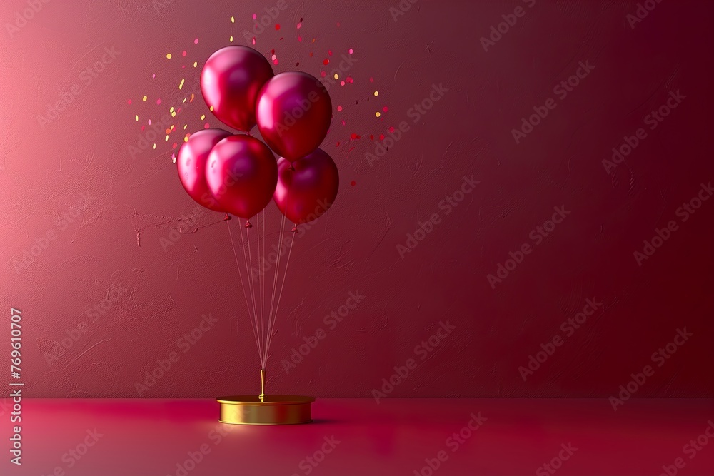 Canvas Prints party balloons decoration backdrop background wallpaper