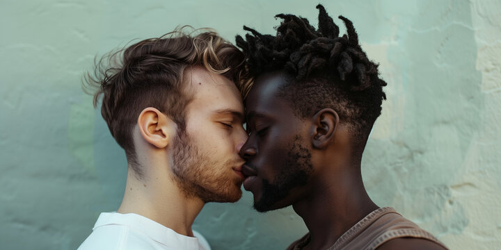 gay black love boys kissing in the lips