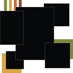 Collage for photos. Vector frame for pictures. Vector illustration