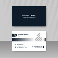 Modern professional creative business card design vector template