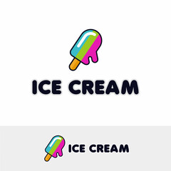 ice cream logo template design,
ice cream shop icon. Vector illustration