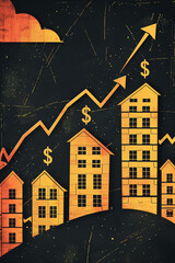 housing market inflation illustration