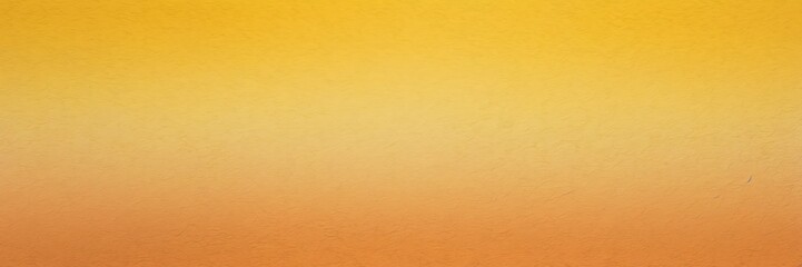 Apricot orange to lemon color gradient kraft paper grainy rough texture banner panoramic background banner template back from Generative AI - obrazy, fototapety, plakaty
