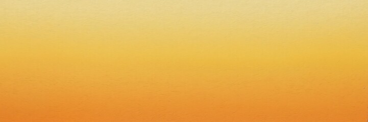 Fototapeta premium Apricot orange to lemon color gradient kraft paper grainy rough texture banner panoramic background banner template back from Generative AI