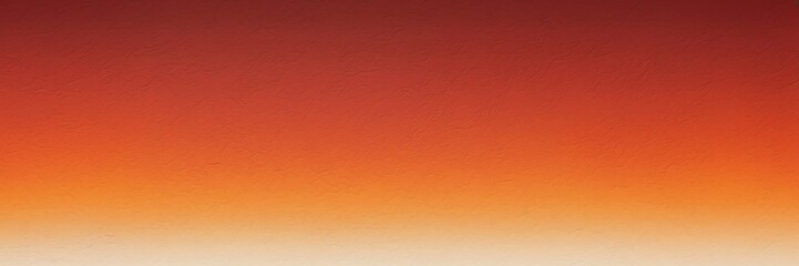 crimson red to tangerine orange gradient color gradient kraft paper grainy rough texture banner panoramic background banner template backdrop from Generative AI
