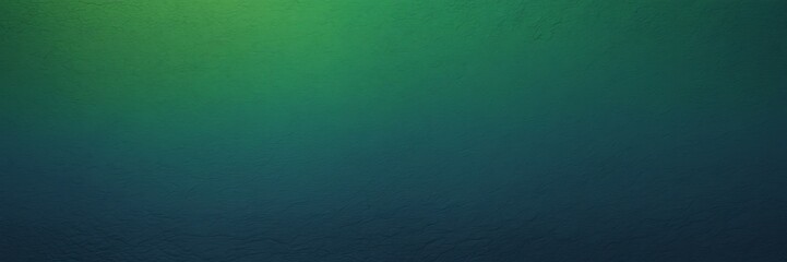 dark sapphire to moss green color gradient kraft paper grainy rough texture banner panoramic background banner template backdrop from Generative AI - obrazy, fototapety, plakaty