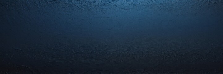 Onyx black to midnight blue color gradient kraft paper grainy rough texture banner panoramic background banner template backdrop from Generative AI