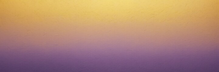 Orchid purple to mustard color gradient kraft paper grainy rough texture banner panoramic background banner template back from Generative AI