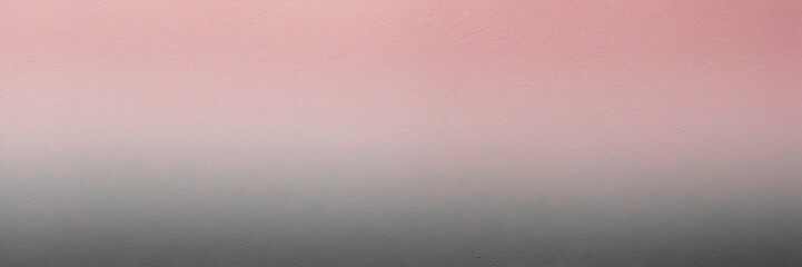 Slate gray to rose pink color gradient kraft paper grainy rough texture banner panoramic background banner template backdrop from Generative AI