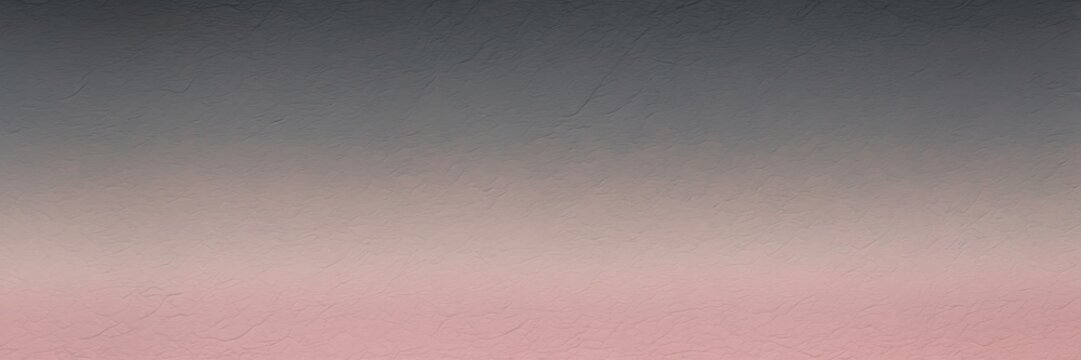 Slate gray to rose pink color gradient kraft paper grainy rough texture banner panoramic background banner template backdrop from Generative AI