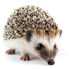 Obraz premium Hedgehog isolated on white background