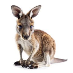 Fototapeta premium Kangaroo, baby isolated on white background