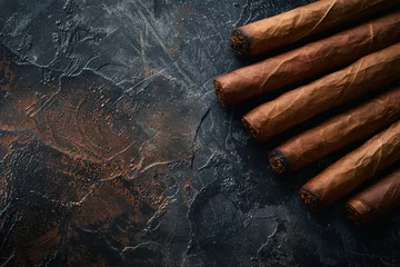  Cigars on a dark background generated by AI © Tatiana