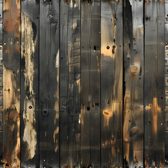 thin wood panels ruined by age, texture, dark wood - obrazy, fototapety, plakaty