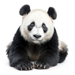 Naklejka premium Panda isolated on white background