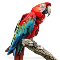 Fototapeta premium Parrot, bird isolated on white background