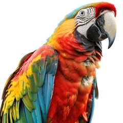 Obraz premium Parrot, bird isolated on white background