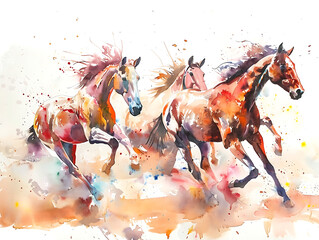 painting horse wall art, a symbol of progress and strength.