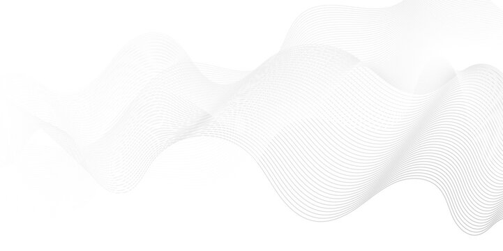 	
Abstract white blend waves lines and technology background. Modern white flowing wave lines and glowing moving lines. Futuristic technology and sound wave lines background.
