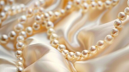 Sophisticated charm exuded by a gold necklace on white.