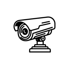 Security Camera CCTV Icon Vector Illustration on white background