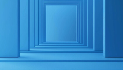 multiple blue doors - obrazy, fototapety, plakaty
