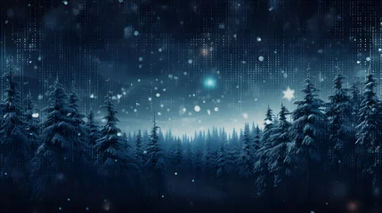  Cyber winter background, copy space for text © plaksa