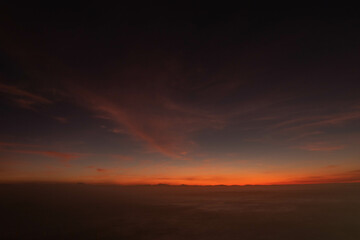 sunset in the sky